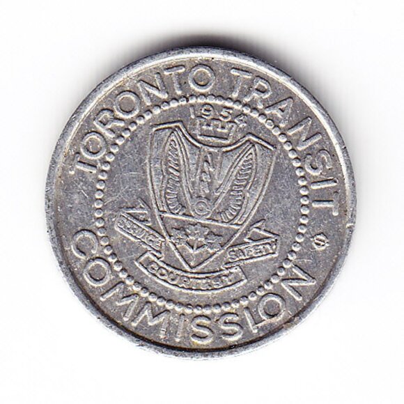 TTC Toronto Transit Commission Subway Token (b75) - Picture 1 of 2